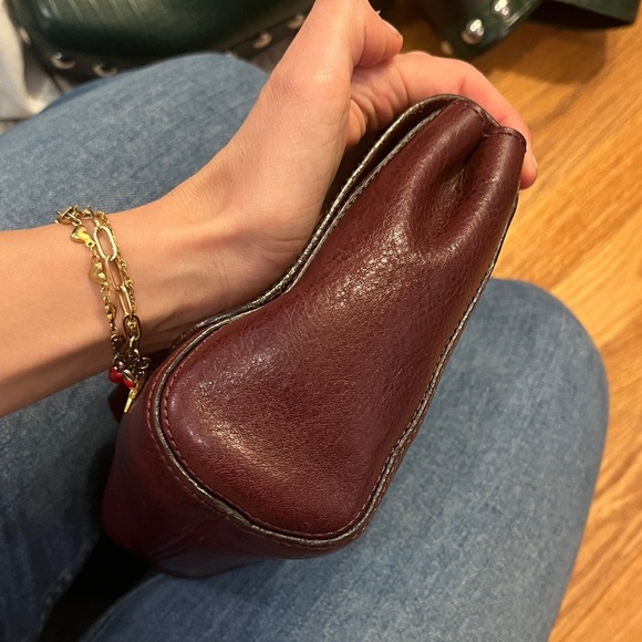 Mulberry Small Lily Flap Bag Oxblood EUC authentic Made in England - Picture 7 of 13